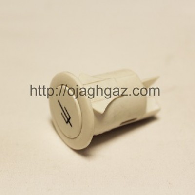 کلید برق گرد سفید | کلید جوجه گردان  |  دکمه لامپ  | کلید فندک 